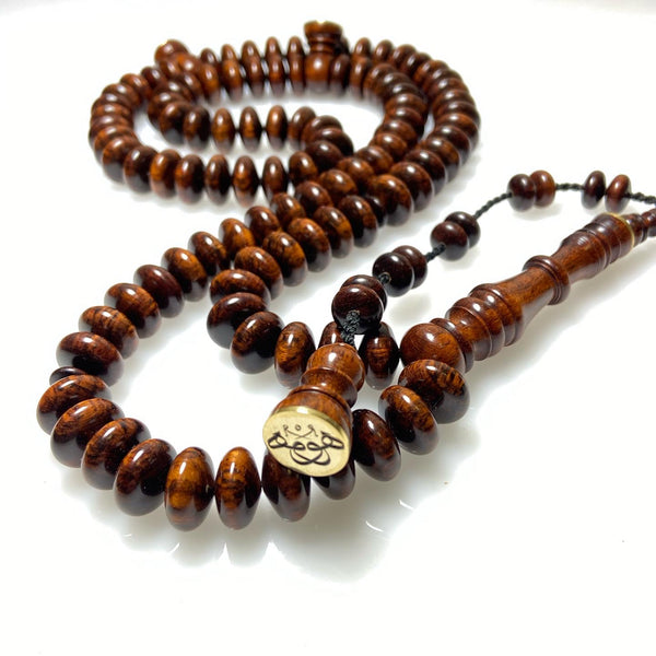14mm Snakewood Maghribi Disc with your choice of engraved accents